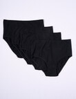 Lyric Full Briefs, 4-Pack, Black, 8-26 product photo View 03 S