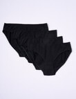 Lyric Bikini Briefs, 4-Pack, Black, 8-26 product photo View 03 S