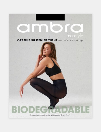 Ambra Bio Opaque Tight, 50D, Black product photo
