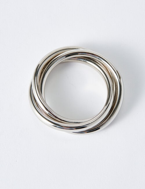 Amy Piper Oro Napkin Ring, Silver product photo View 02 L