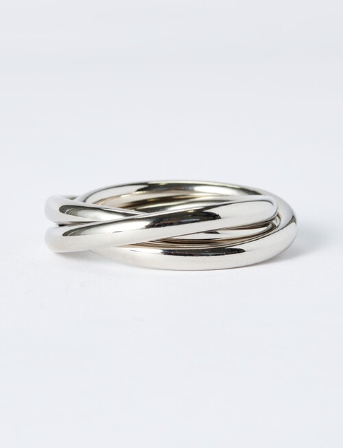 Amy Piper Oro Napkin Ring, Silver product photo View 03 L