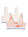Calvin Klein Tie Dye Pink Tank Crop, 2-Pack, Pink, S-XL product photo View 03 S