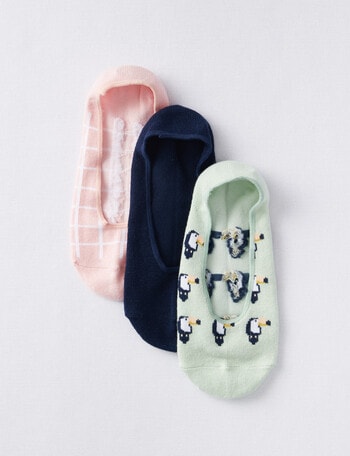 Lyric Toucan Liner Sock, 3-Pack product photo
