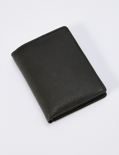 Laidlaw + Leeds Slim Vertical Wallet, Black product photo View 02 L