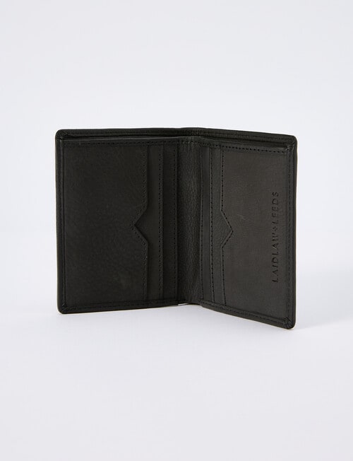 Laidlaw + Leeds Slim Vertical Wallet, Black product photo View 04 L