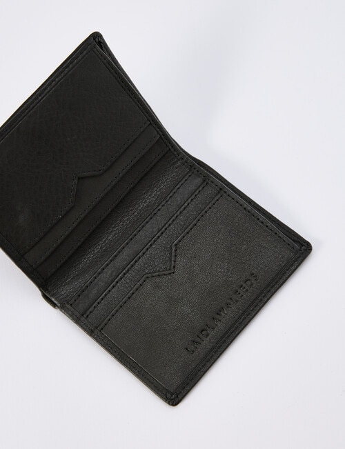 Laidlaw + Leeds Slim Vertical Wallet, Black product photo View 05 L