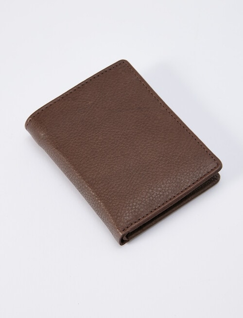 Laidlaw + Leeds Slim Vertical Wallet, Brown product photo View 02 L