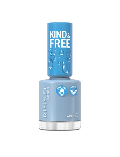 Rimmel London Kind & Free Nail Polish, #152 Tidal Wave Blue product photo