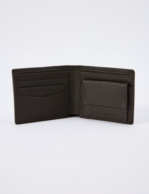 Laidlaw + Leeds Coin Flap Wallet, Brown product photo View 04 L