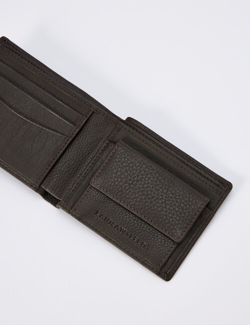 Laidlaw + Leeds Coin Flap Wallet, Brown product photo View 05 L