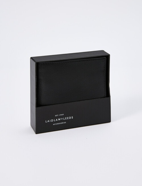 Laidlaw + Leeds Coin Flap Wallet, Black product photo