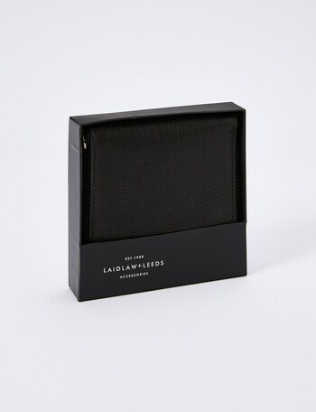 Laidlaw + Leeds Zip Around Wallet, Black product photo