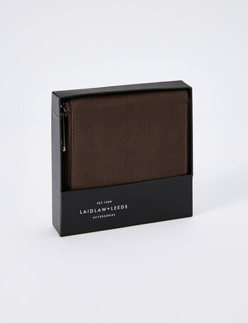 Laidlaw + Leeds Zip Around Wallet, Brown product photo