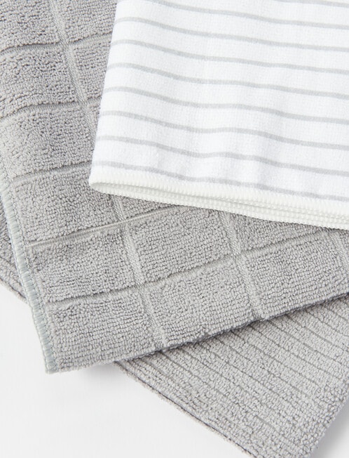 Stevens Huntly Tea Towel, 3-Pack, Grey product photo View 03 L