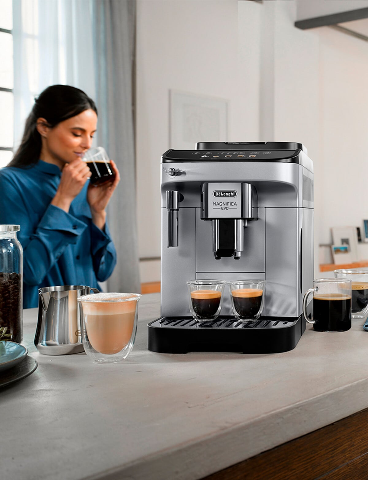 DeLonghi Magnifica Evo Fully Automatic Coffee Machine, ECAM29031SB - Coffee  Makers & Water Coolers