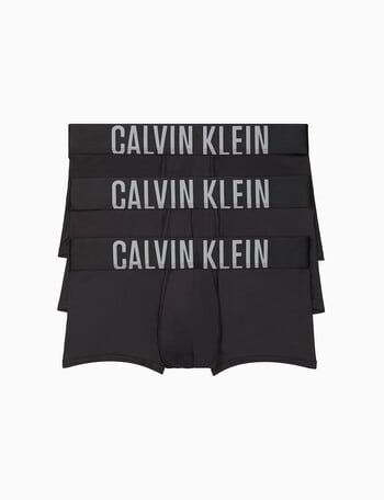 Calvin Klein Intense Low Rise Trunk, 3-Pack, Black product photo