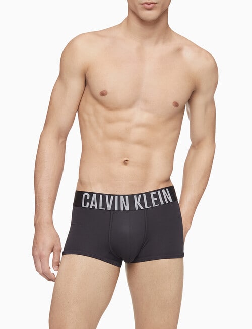 Calvin Klein Intense Low Rise Trunk, 3-Pack, Black product photo View 02 L