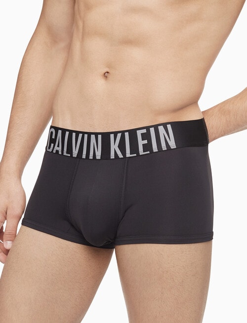 Calvin Klein Intense Low Rise Trunk, 3-Pack, Black product photo View 04 L