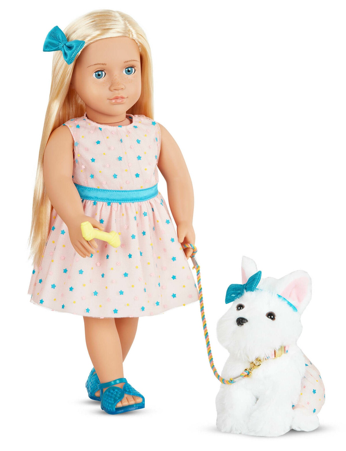 Our Generation Cadence Deluxe Doll & Pet Dog Cookie - Dolls & Accessories