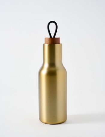 Tempa Insulated Drink Bottle, Gold, 600ml product photo