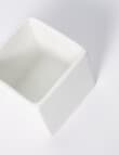 M&Co Pure Square Pot, 10cm, White product photo View 03 S