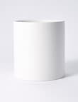 M&Co Pure Cylinder Pot, 17.5cm, White product photo View 02 S