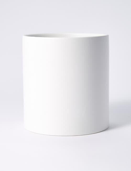 M&Co Pure Cylinder Pot, 17.5cm, White product photo View 02 L