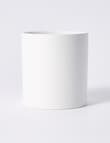 M&Co Pure Cylinder Pot, 12.5cm, White product photo View 02 S