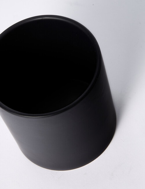 M&Co Pure Cylinder Pot, 12.5cm, Black product photo View 03 L