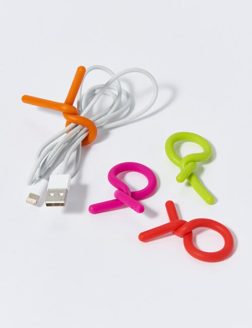 Joie Rainbow Twist Bag Ties, 6 Piece product photo View 04 L