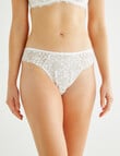 Lyric Marlene Lace Bikini Brief, White product photo