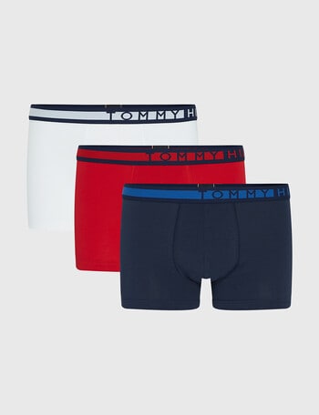 Tommy Hilfiger Trunk, 3-Pack, Navy, Red & White product photo