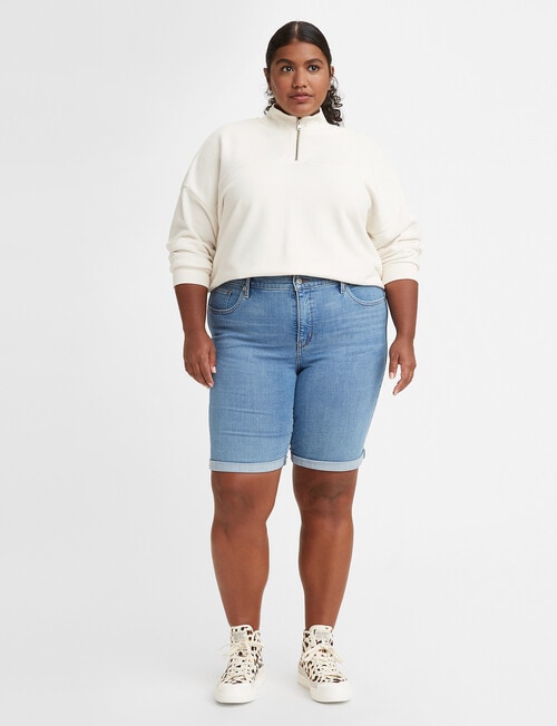 Levis Classic Bermuda Short, Medium Indigo - Jeans, Pants & Shorts