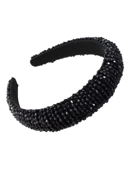 Adorn by Mae Luxe Beaded Black Headband product photo