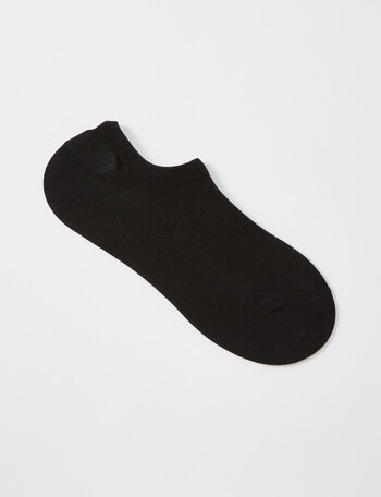 DS Socks Cotton Tencel Liner Sock, Black product photo