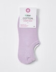DS Socks Cotton Tencel Liner Sock, Purple Heather product photo View 02 S