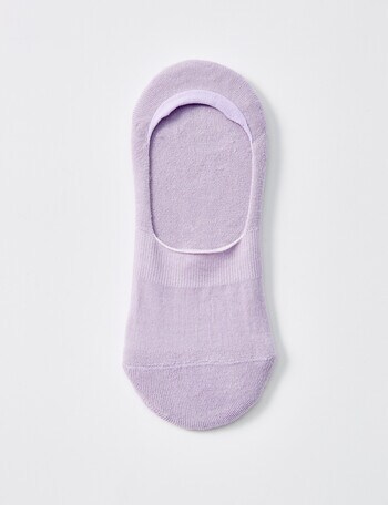DS Socks Cotton Tencel No Show Sock, Purple Heather product photo