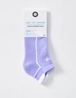 DS Socks Sport Coolmax Padded Sole Liner Sock, Purple product photo View 02 S