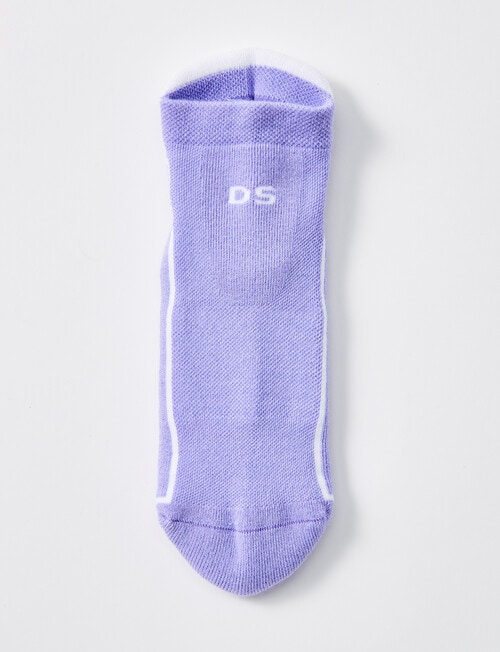 DS Socks Sport Coolmax Padded Sole Liner Sock, Purple product photo View 03 L