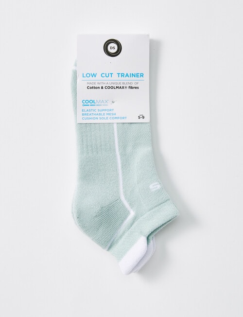 DS Socks Sport Coolmax Padded Sole Liner Sock, Mint product photo View 02 L