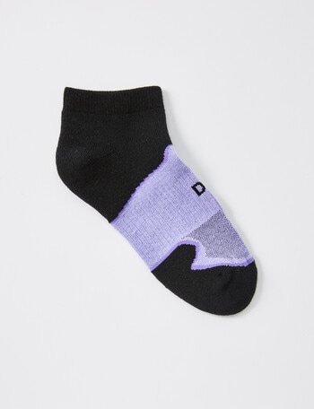 DS Socks Sport Coolmax Padded Welt Liner Sock, Purple product photo