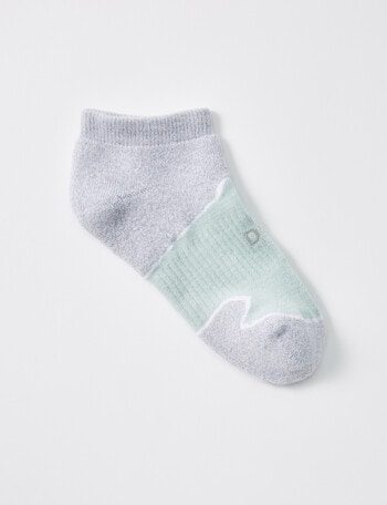 DS Socks Sport Coolmax Padded Welt Liner Sock, Mint product photo