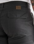 Savane Flat Front Three Quarter Pant, Charcoal product photo View 05 S
