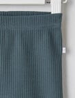 Teeny Weeny Rib Pant, Charcoal Green product photo View 02 S