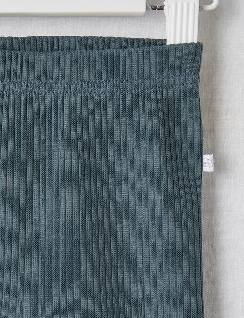 Teeny Weeny Rib Pant, Charcoal Green product photo View 02 L