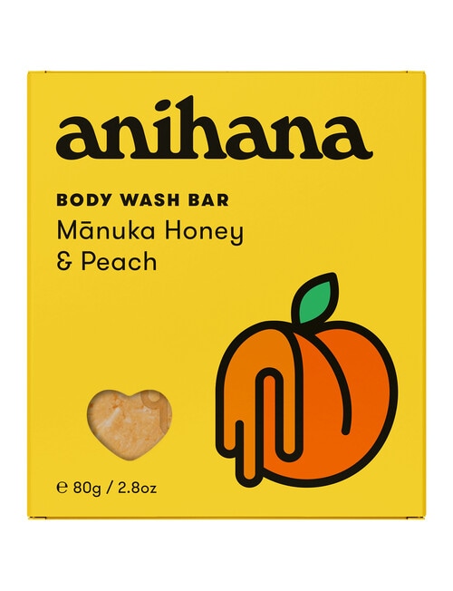 anihana Body Wash Bar, Peach & Honey, 80g product photo View 03 L