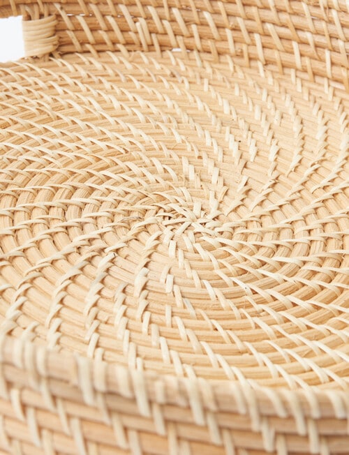Amy Piper Rattan Tray, 38cm, Natural product photo View 04 L