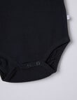 Teeny Weeny Rib Short-Sleeve Bodysuit, Navy product photo View 02 S