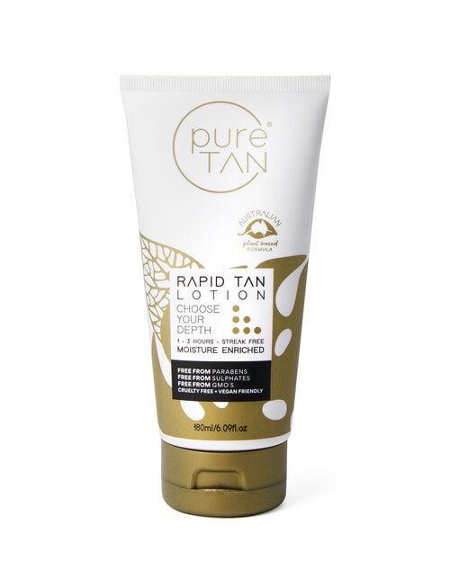 pureTAN Rapid Tan Lotion, 180ml product photo