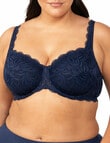 Triumph Essential Lace Underwire Bra, Navy product photo View 04 S